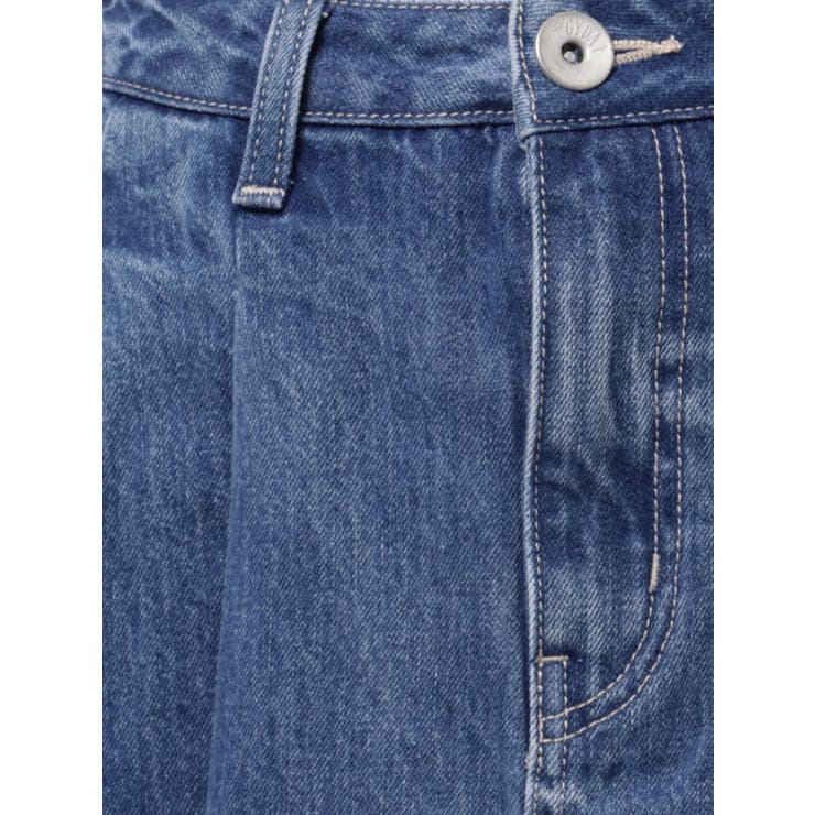 タックプリーツ デニムスカートライクショートパンツ | GYDA | 詳細画像40 