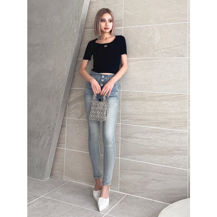トップス kei823 rienda | ビスチェライクKnitベアTOP (ベアトップ ) |SHEL'TTER