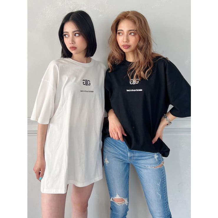 Symmetry GYDA BIG  Tシャツ[品番：MKSW0057508]｜GYDA（ジェイダ）のレディースファッション通販｜SHOPLIST（ショップリスト）