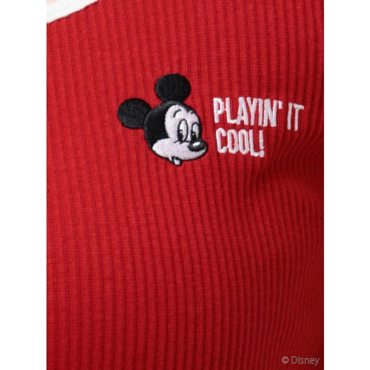 Mickey Mouse / Embroideryリンガートップス[品番：MKSW0054884]｜GYDA（ジェイダ ）のレディースファッション通販｜SHOPLIST（ショップリスト）