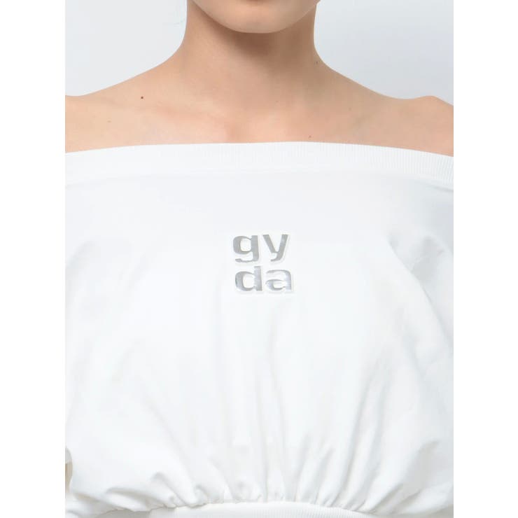 ミントストロベリーエンジェルオフショルダートップス white SLY | FRONT GATHER ZIP トップス (Tシャツ・カットソー(半袖