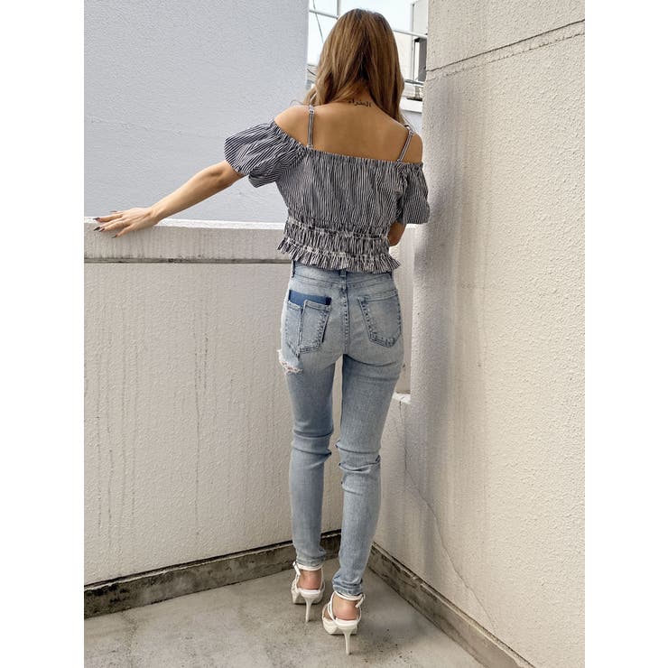 Symmetry GYDAチャームオフショルブラウス | GYDA | 詳細画像20 