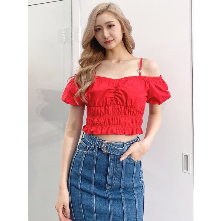 Symmetry GYDAチャームオフショルブラウス | GYDA | 詳細画像21 