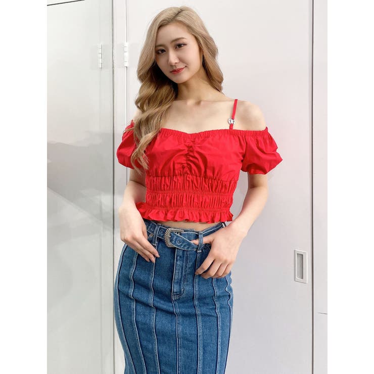 Symmetry GYDAチャームオフショルブラウス | GYDA | 詳細画像23 