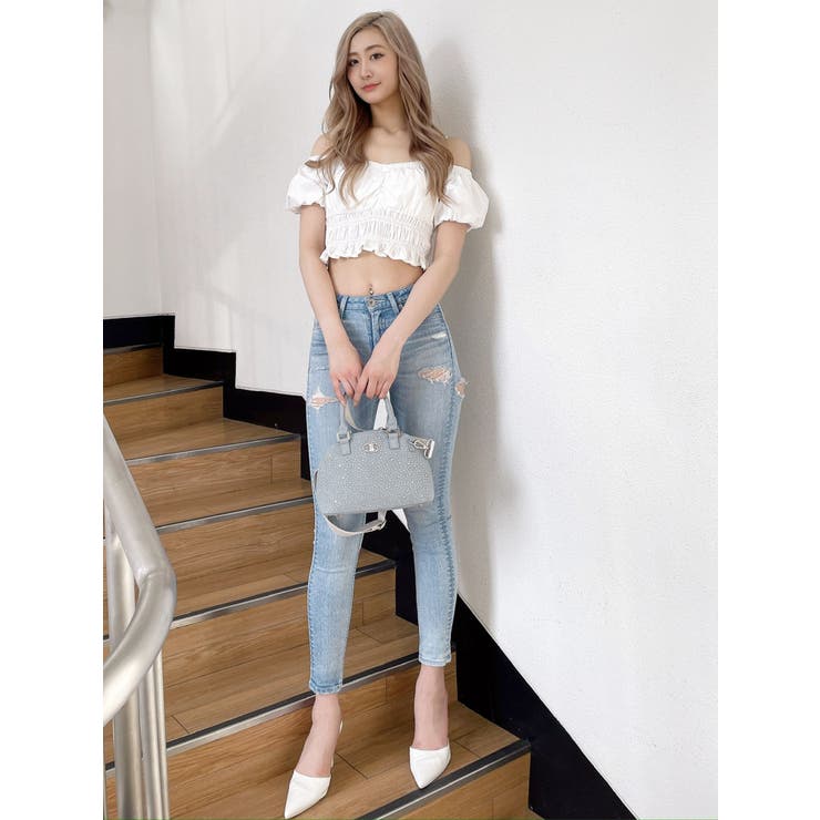 Symmetry GYDAチャームオフショルブラウス | GYDA | 詳細画像38 