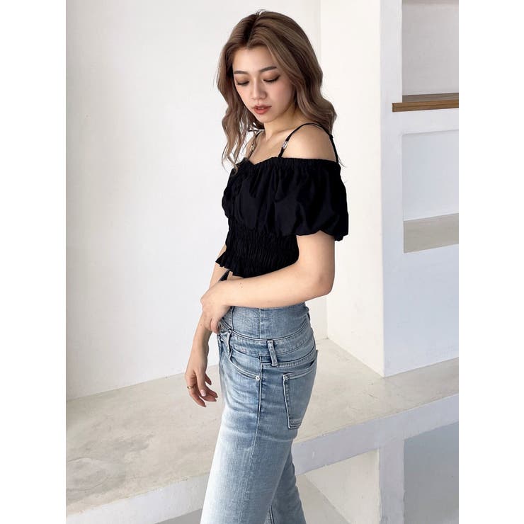 Symmetry GYDAチャームオフショルブラウス | GYDA | 詳細画像42 