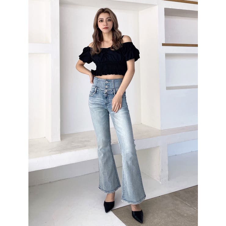 Symmetry GYDAチャームオフショルブラウス | GYDA | 詳細画像44 