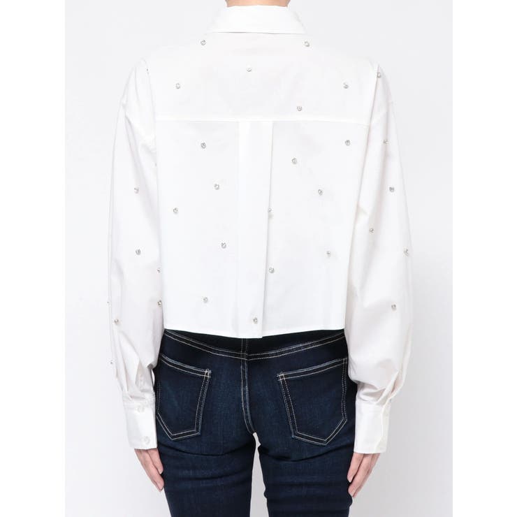 ビジュー スタッズ ショート LOOSE シャツ | GYDA | 詳細画像49 