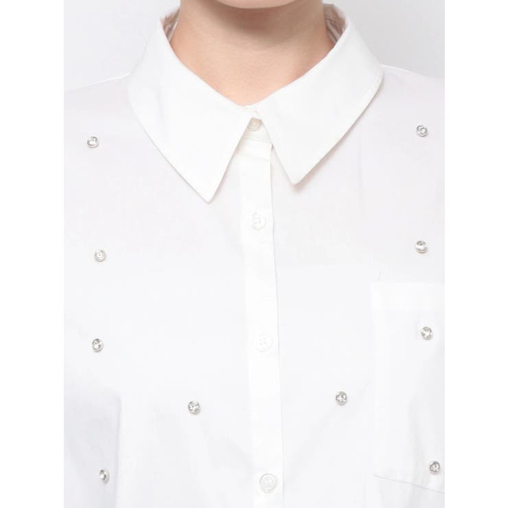 ビジュー スタッズ ショート LOOSE シャツ | GYDA | 詳細画像50 