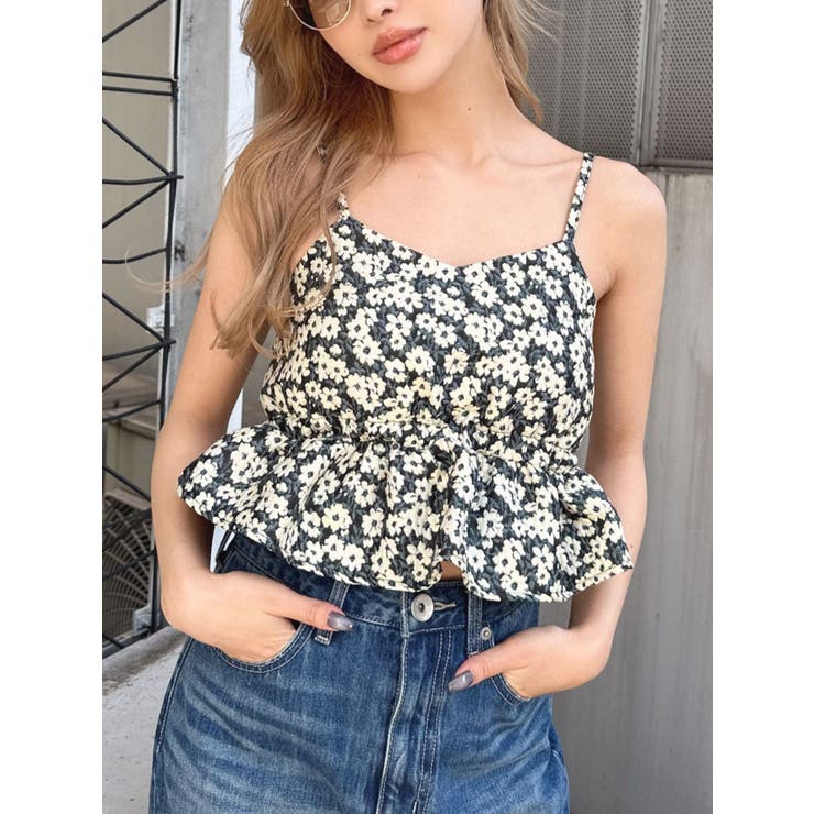 ライトミックス | フラワージャカードキャミブラウス | GYDA