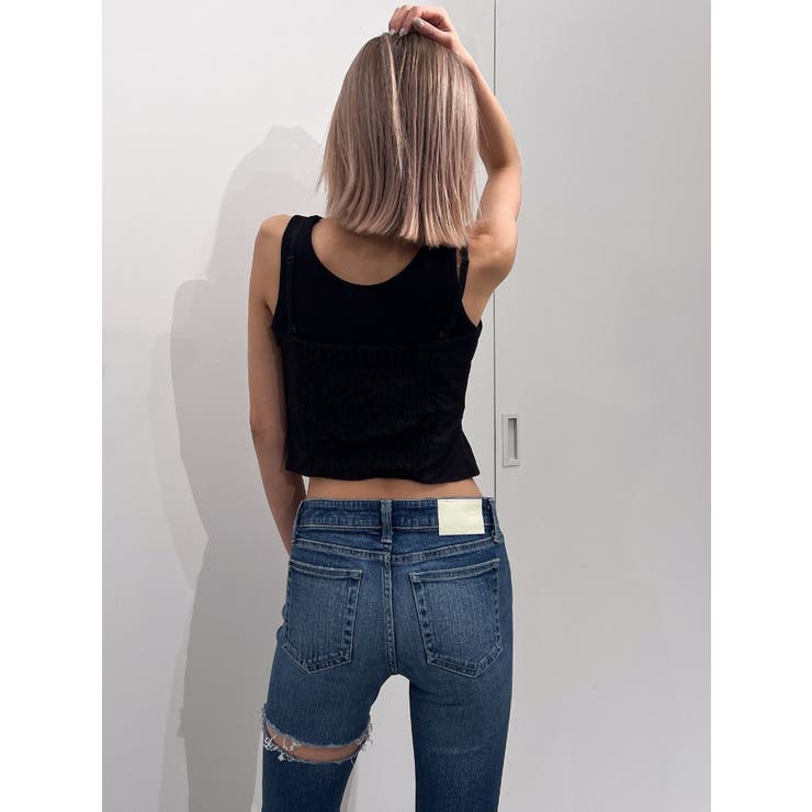 タンクトップレイヤードベアブラウス | GYDA | 詳細画像13 