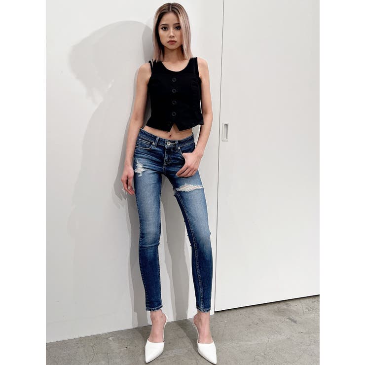 タンクトップレイヤードベアブラウス | GYDA | 詳細画像16 