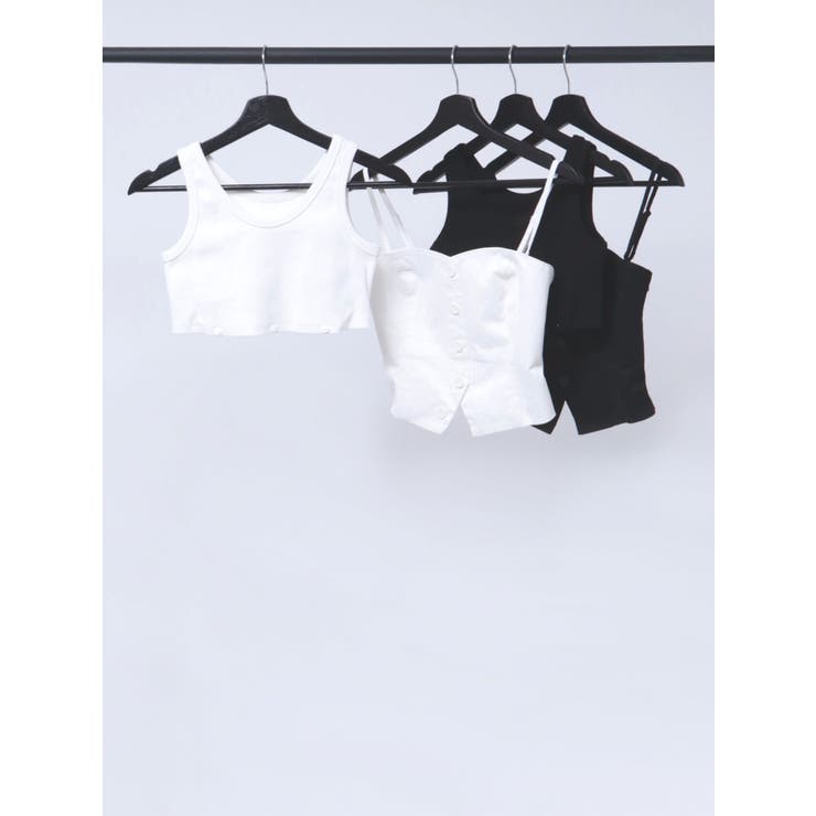 タンクトップレイヤードベアブラウス | GYDA | 詳細画像25 