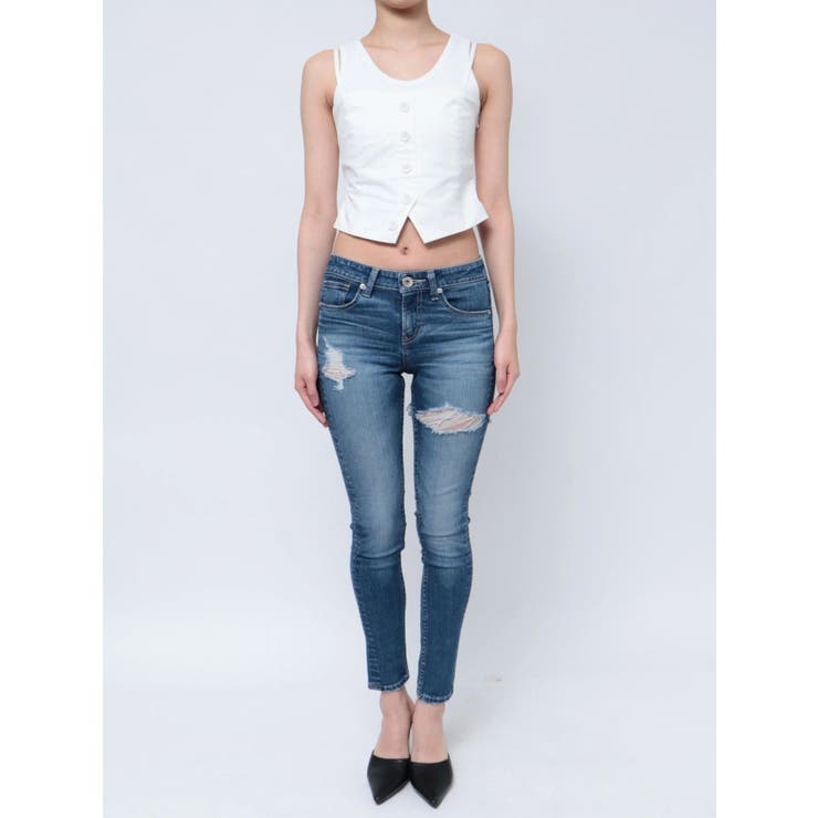 タンクトップレイヤードベアブラウス | GYDA | 詳細画像26 