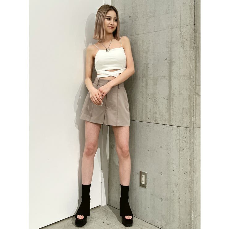ハイウエストセンタープレスショートパンツ【SETUP着用可】 | GYDA | 詳細画像26 