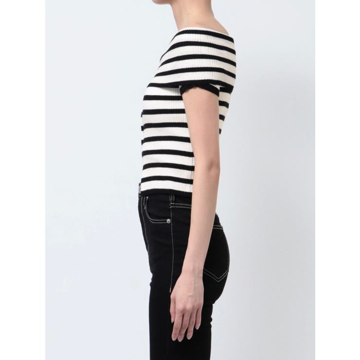 HEMスリットオフショルニットトップス | GYDA | 詳細画像22 