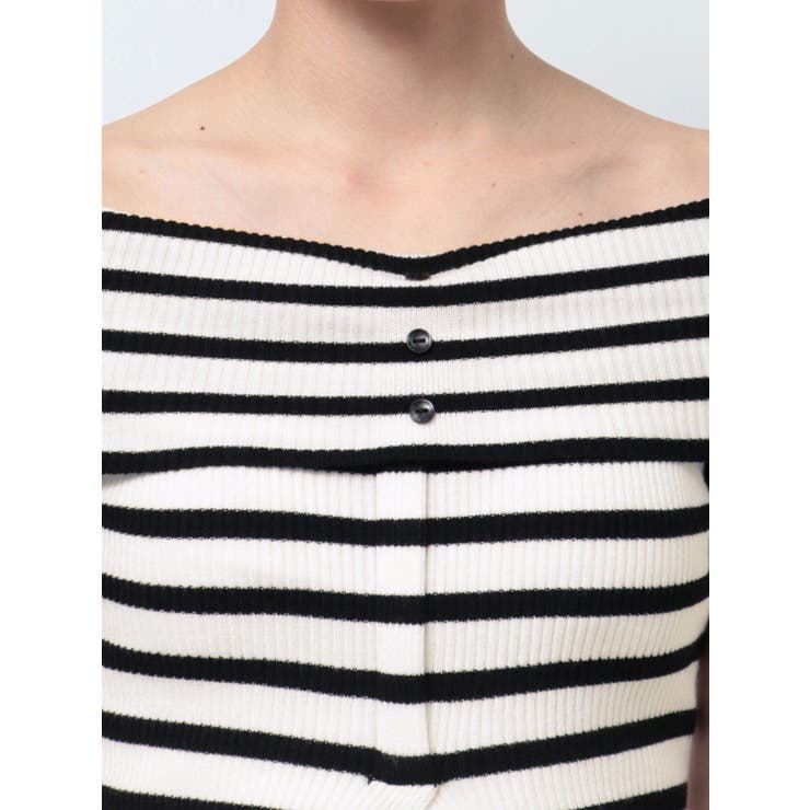 HEMスリットオフショルニットトップス | GYDA | 詳細画像39 