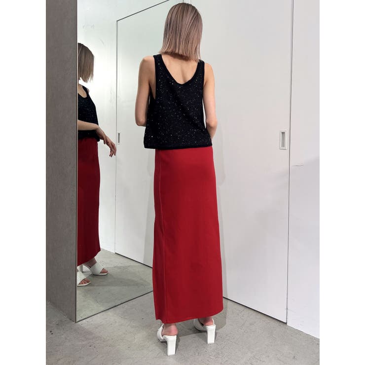 ラメスパンコールLOOSEニットタンクトップ | GYDA | 詳細画像15 