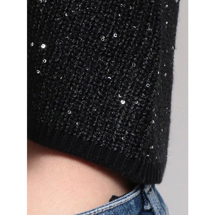 ラメスパンコールLOOSEニットタンクトップ | GYDA | 詳細画像30 