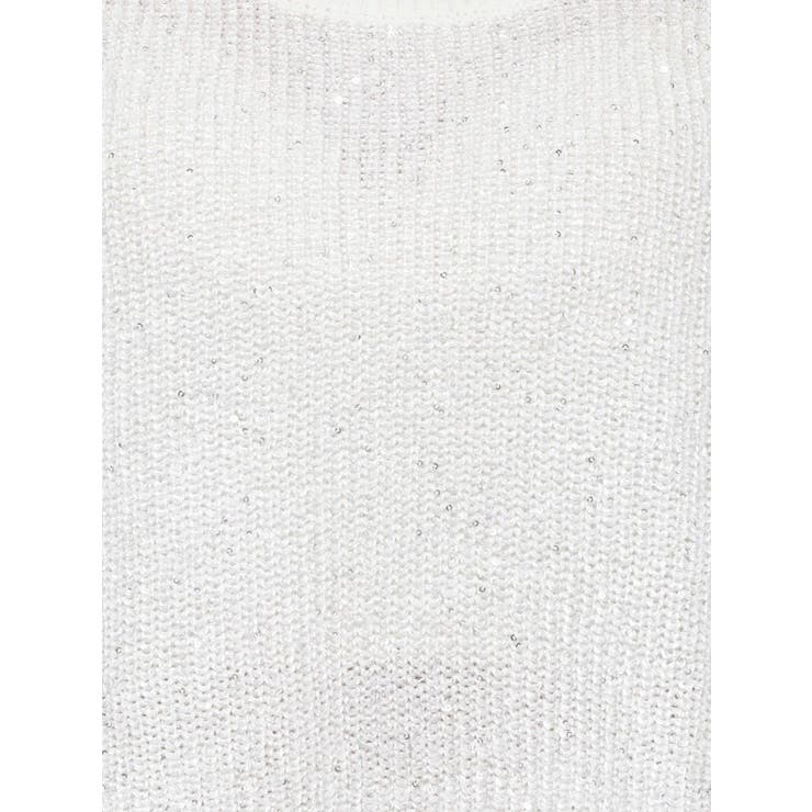 ラメスパンコールLOOSEニットタンクトップ | GYDA | 詳細画像33 