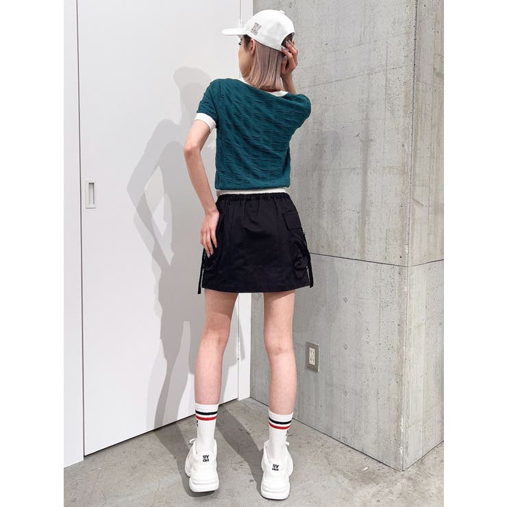 ハイク 242-11373 ワッフルニットトップス 中古 BS99 ハイク HYKE <br> 242-11373 ワッフルニットトップス(オフ