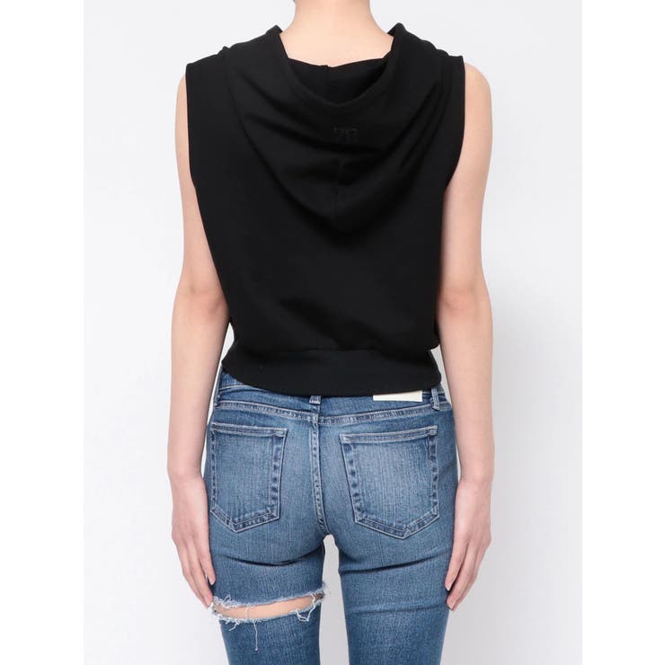 ハーフZIPノースリーブショートパーカー | GYDA | 詳細画像25 