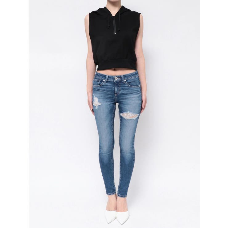 ハーフZIPノースリーブショートパーカー | GYDA | 詳細画像30 