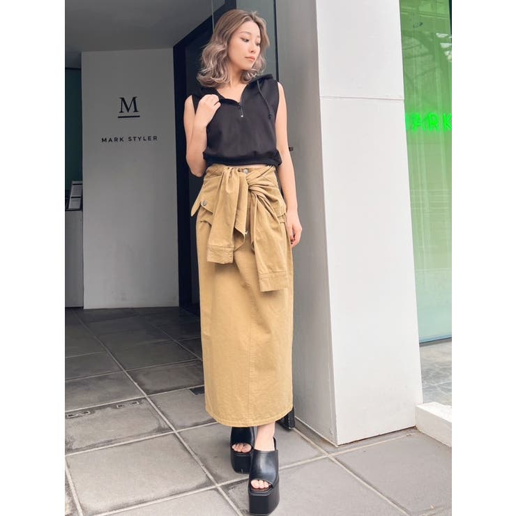 ハーフZIPノースリーブショートパーカー | GYDA | 詳細画像9 