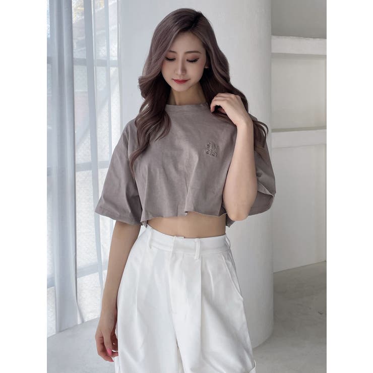 GYDA CHECK LOOSE シャツ Square gydaショートBIG Tシャツ[品番：MKSW0058635]｜GYDA