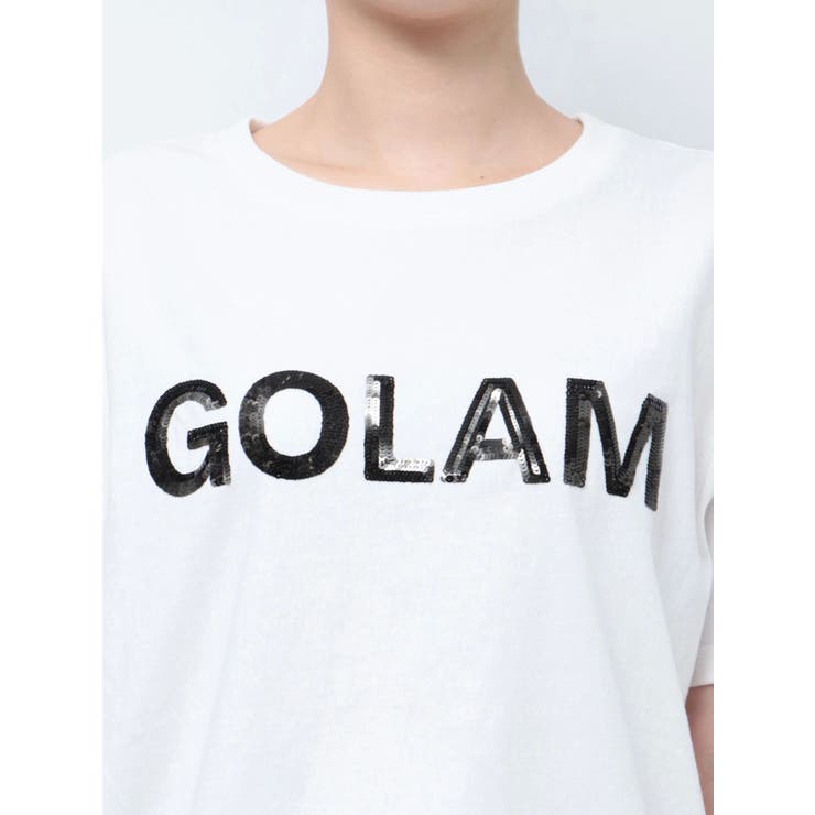 GOLAMスパンコールBIG Tシャツ[品番：MKSW0058070]｜GYDA