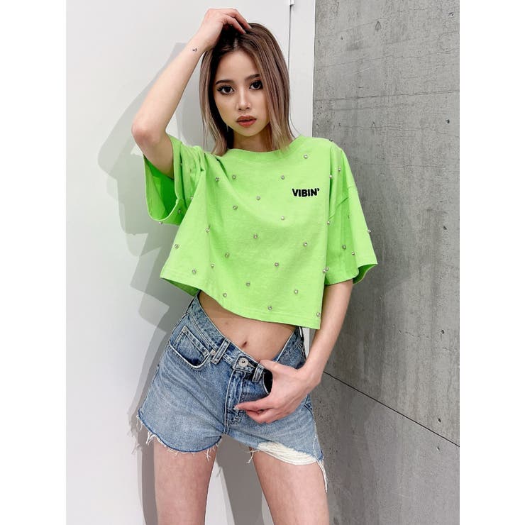 GYDA GY ビジューTシャツ GY bijou Tシャツ[品番：MKSW0064906]｜GYDA（ジェイダ）の