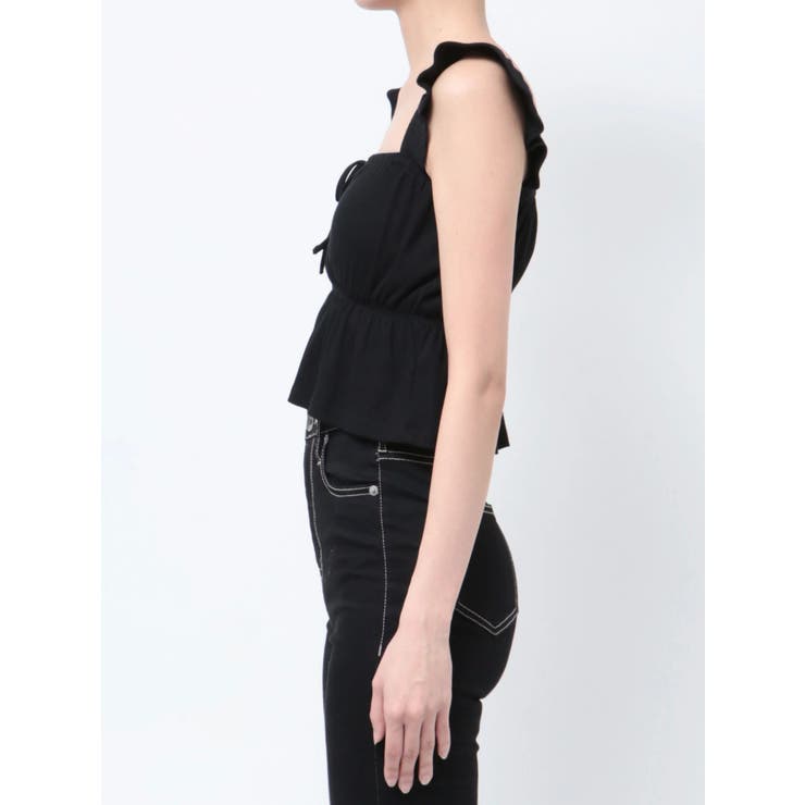 リボンフレアリブトップス | GYDA | 詳細画像27 