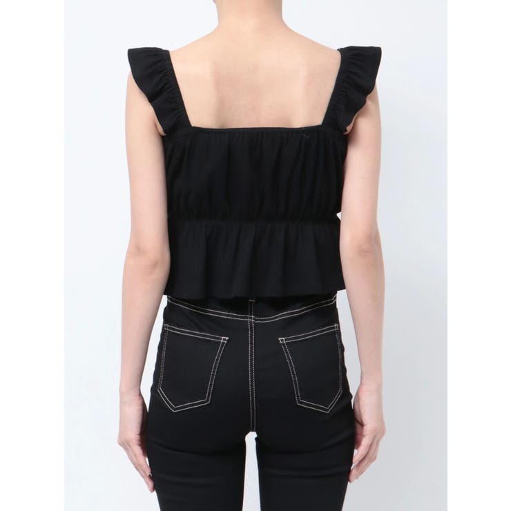 リボンフレアリブトップス | GYDA | 詳細画像28 