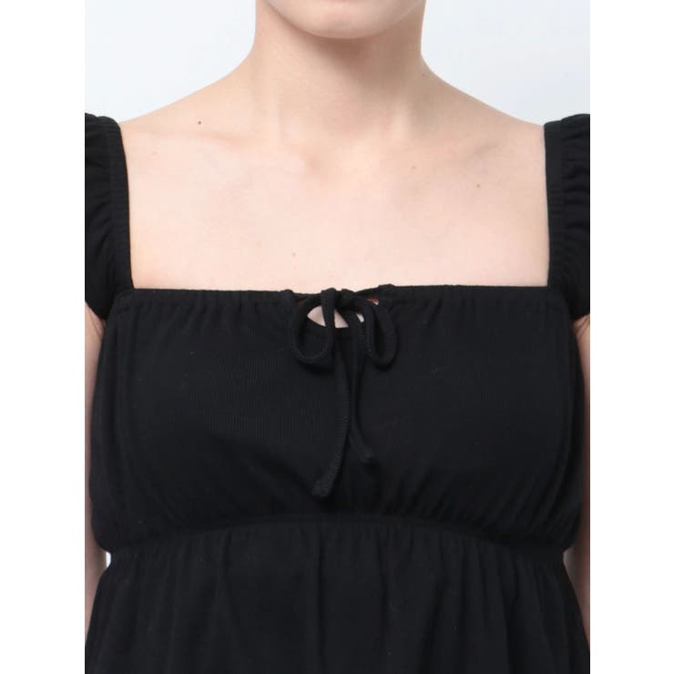 リボンフレアリブトップス | GYDA | 詳細画像29 