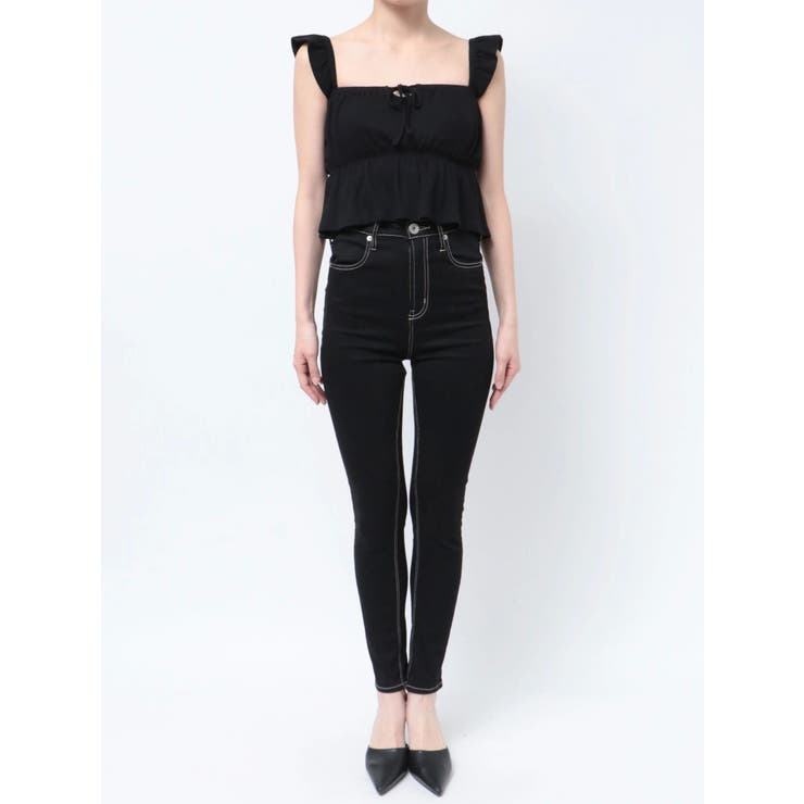 リボンフレアリブトップス | GYDA | 詳細画像33 