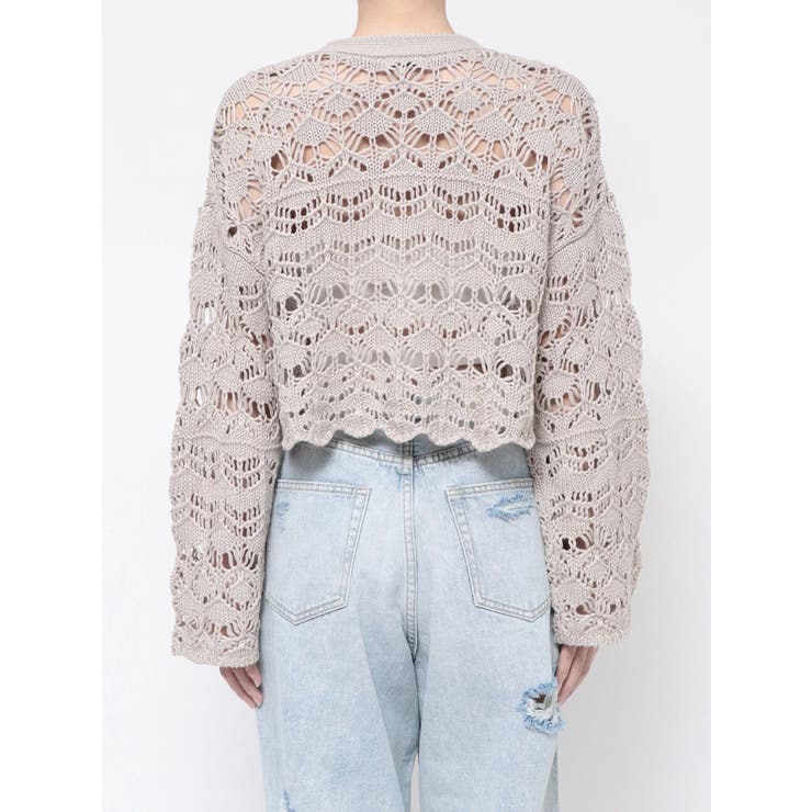 SHORTクロシェニットカーディガン | GYDA | 詳細画像27 