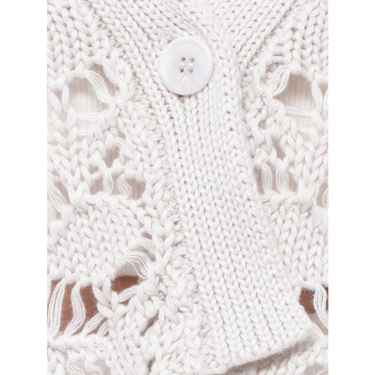 SHORTクロシェニットカーディガン | GYDA | 詳細画像33 