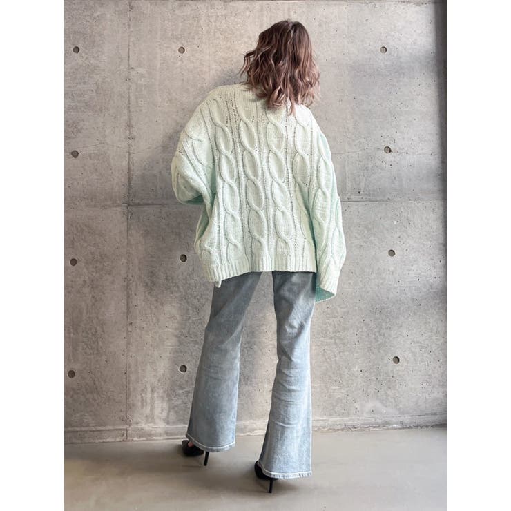 BACKリボンデニムロンパース | GYDA | 詳細画像50 