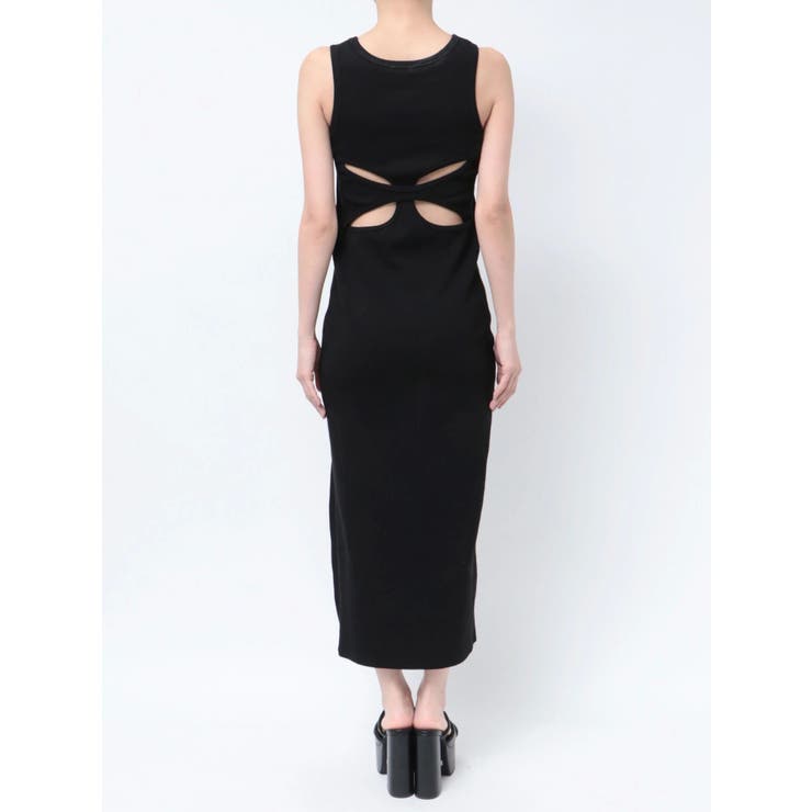 カットアウトテレコスリットロングワンピース | GYDA | 詳細画像28 