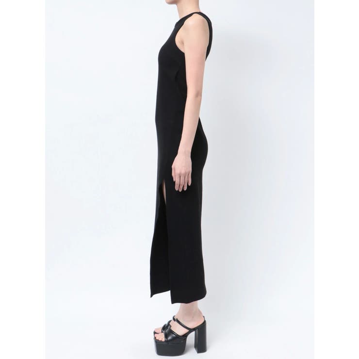 カットアウトテレコスリットロングワンピース | GYDA | 詳細画像42 