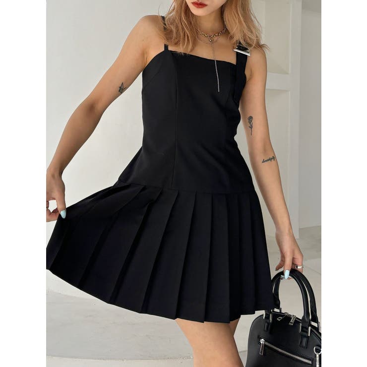 【TINY】アシメストラッププリーツワンピース | GYDA | 詳細画像13 