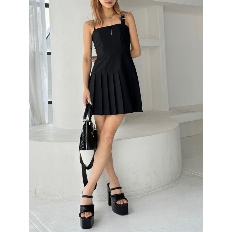 【TINY】アシメストラッププリーツワンピース | GYDA | 詳細画像16 