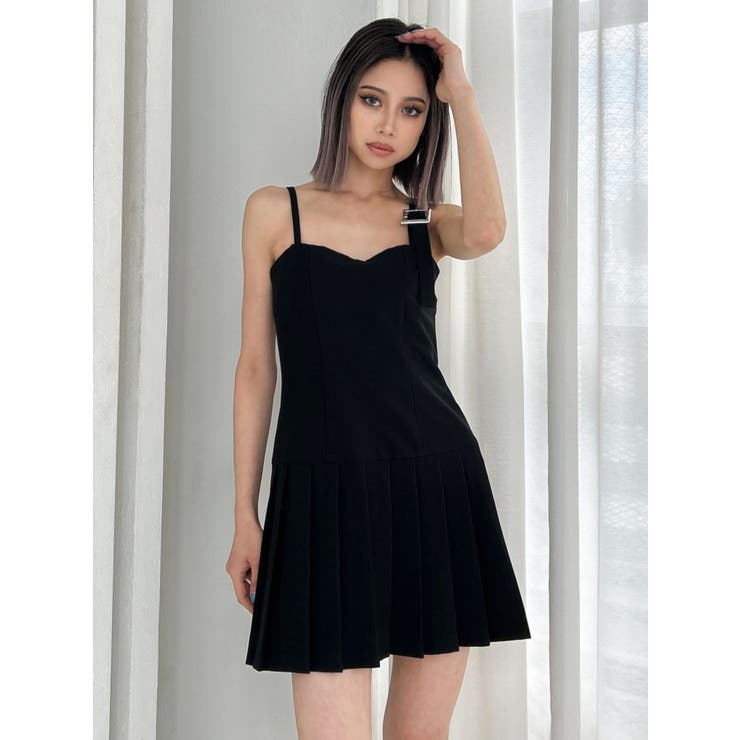 【TINY】アシメストラッププリーツワンピース | GYDA | 詳細画像34 