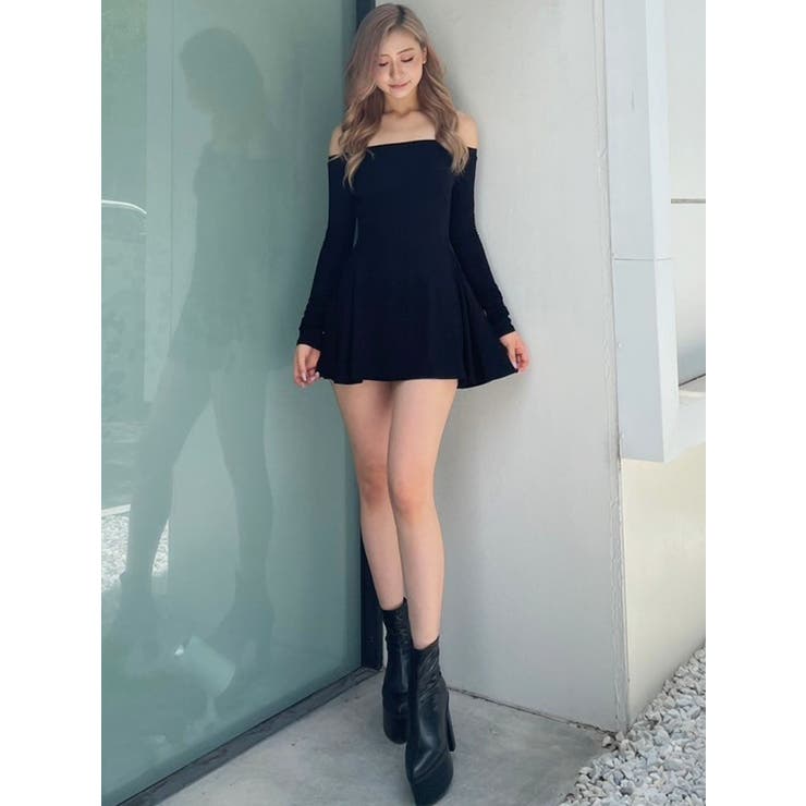 オフショルフレアワンピース | GYDA | 詳細画像12 