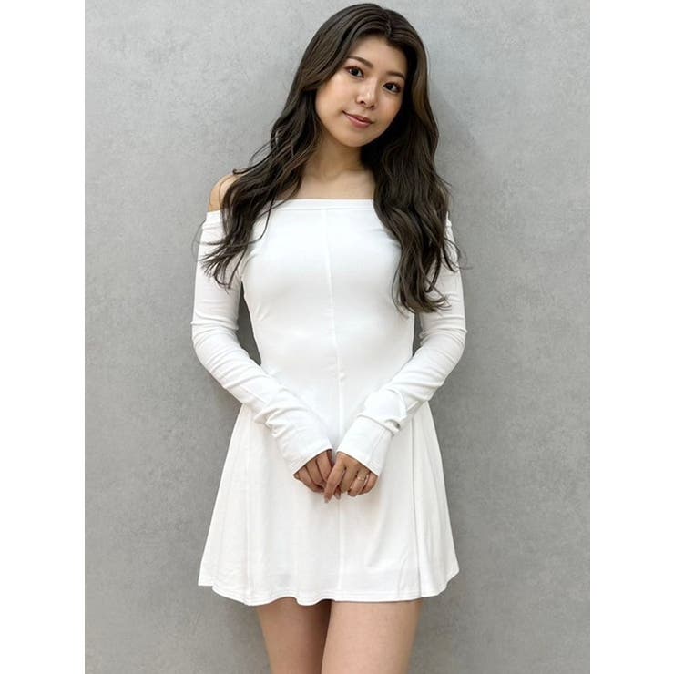 オフショルフレアワンピース | GYDA | 詳細画像2 