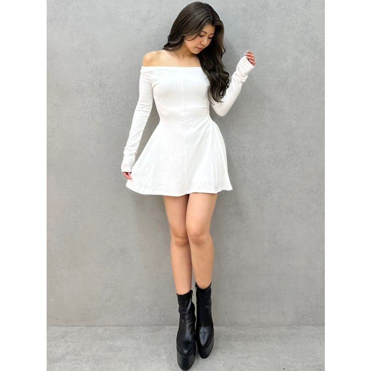 オフショルフレアワンピース | GYDA | 詳細画像7 