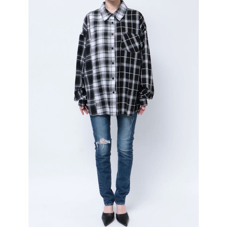 MANY MIX CHECKシャツ[品番：MKSW0059242]｜GYDA（ジェイダ）の
