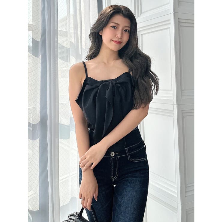 2WAYリボンキャミブラウス[品番：MKSW0059082]｜GYDA（ジェイダ）の