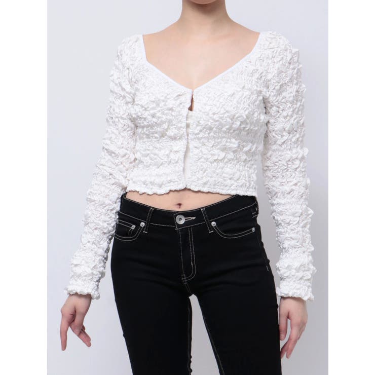 シャーリング2WAYショートカーディガン | GYDA | 詳細画像20 