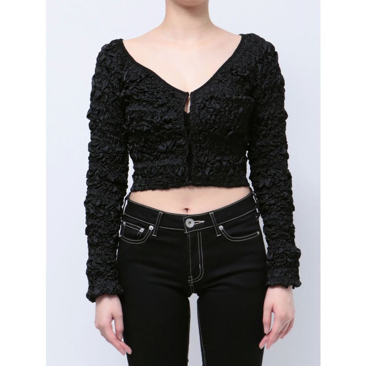 シャーリング2WAYショートカーディガン | GYDA | 詳細画像22 